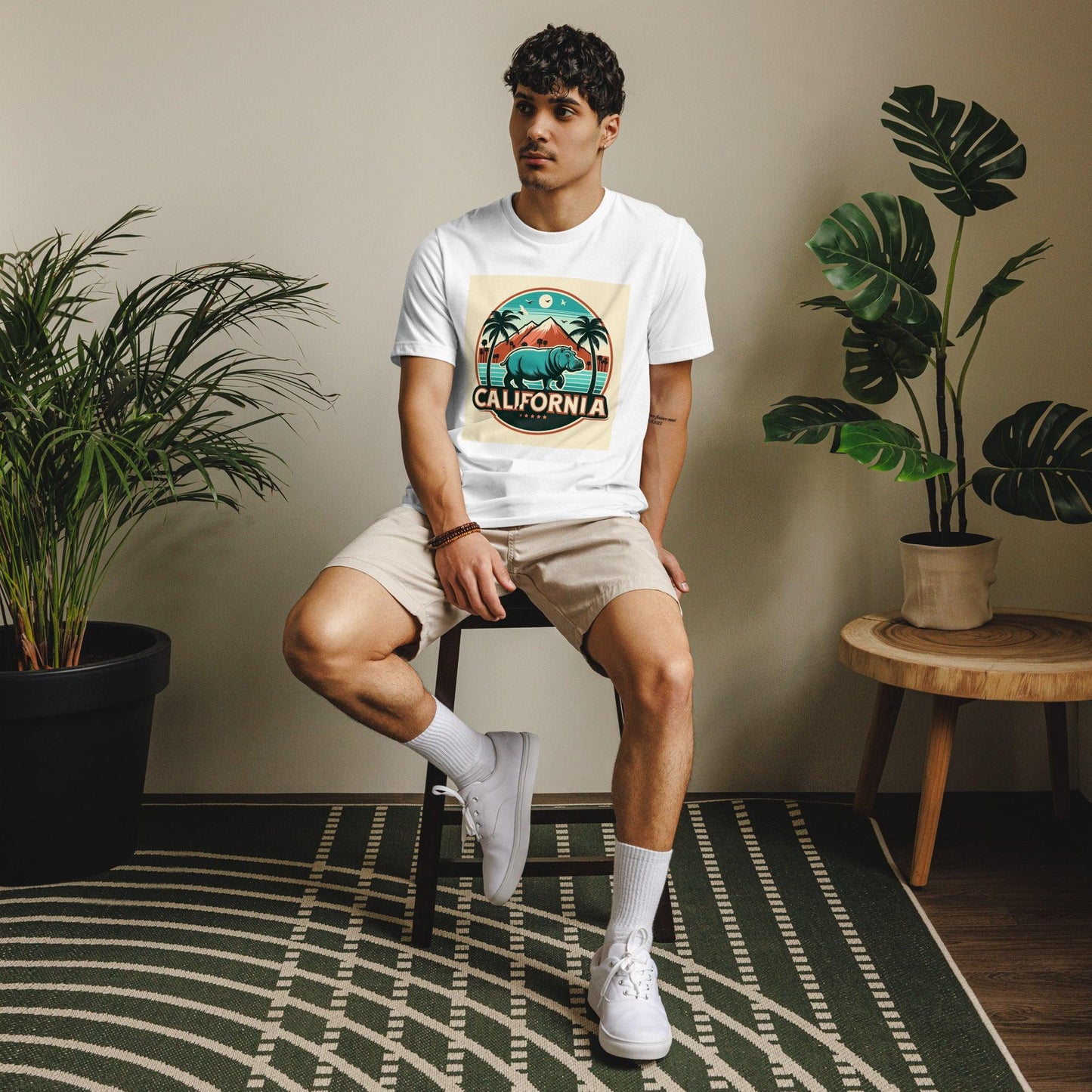 Hippo - Men's California staple eco t-shirt - Hippo