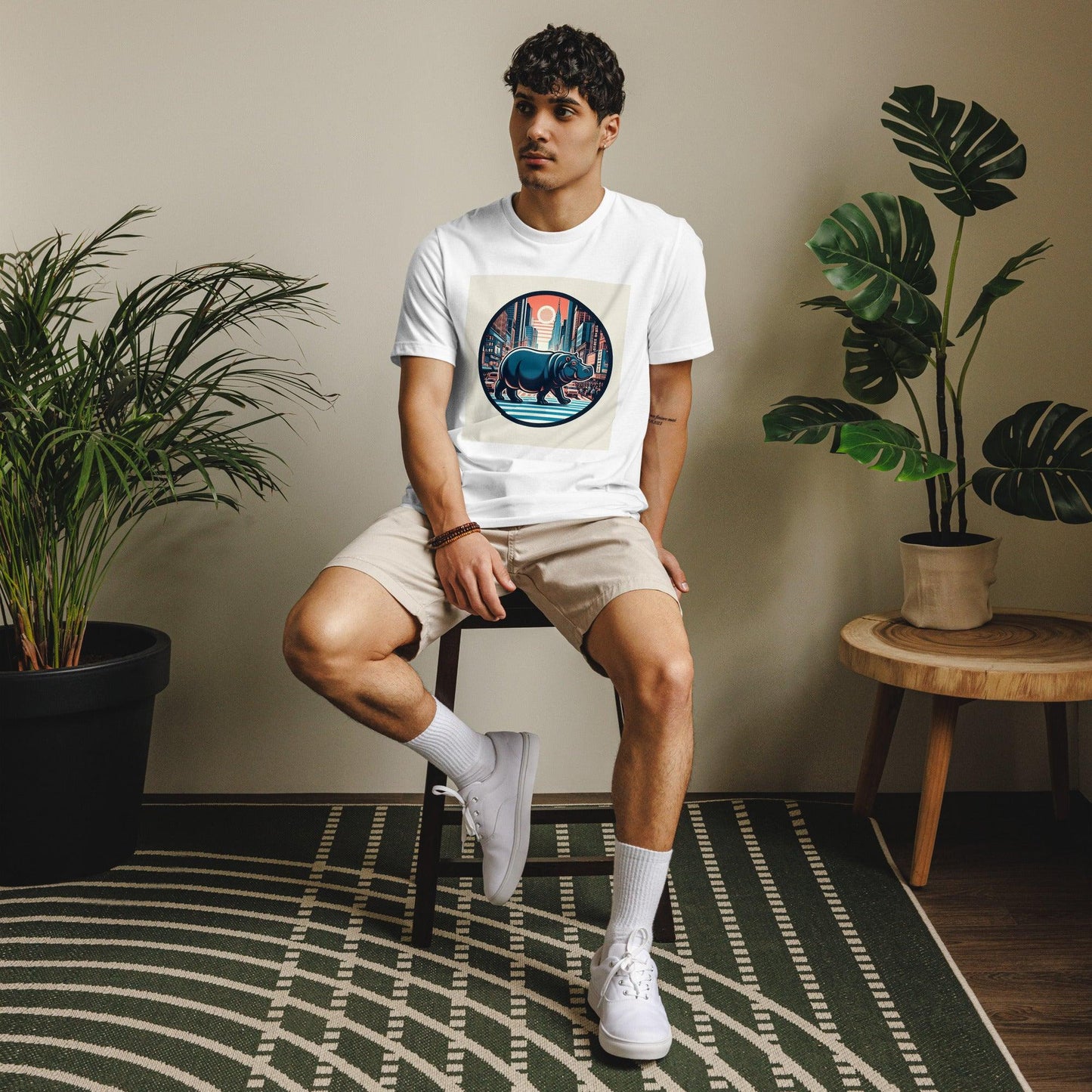 Hippo - Men's New York staple eco t-shirt - Hippo