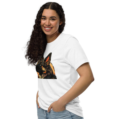 Hippo – Women German Shehpard graphic staple eco t-shirt - Hippo