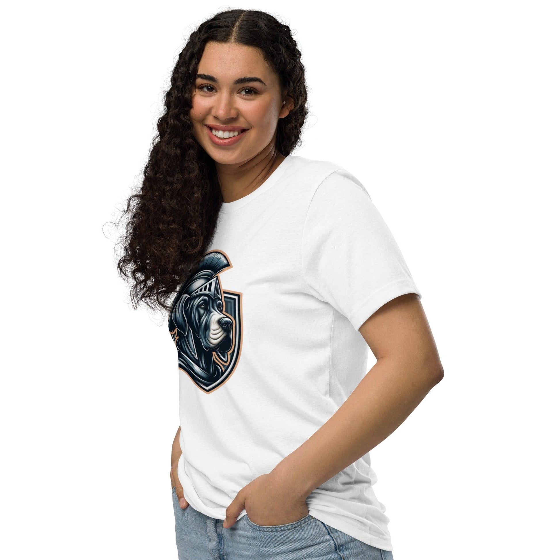 Hippo – Women’s dog Roman Warrior graphic staple eco t-shirt - Hippo