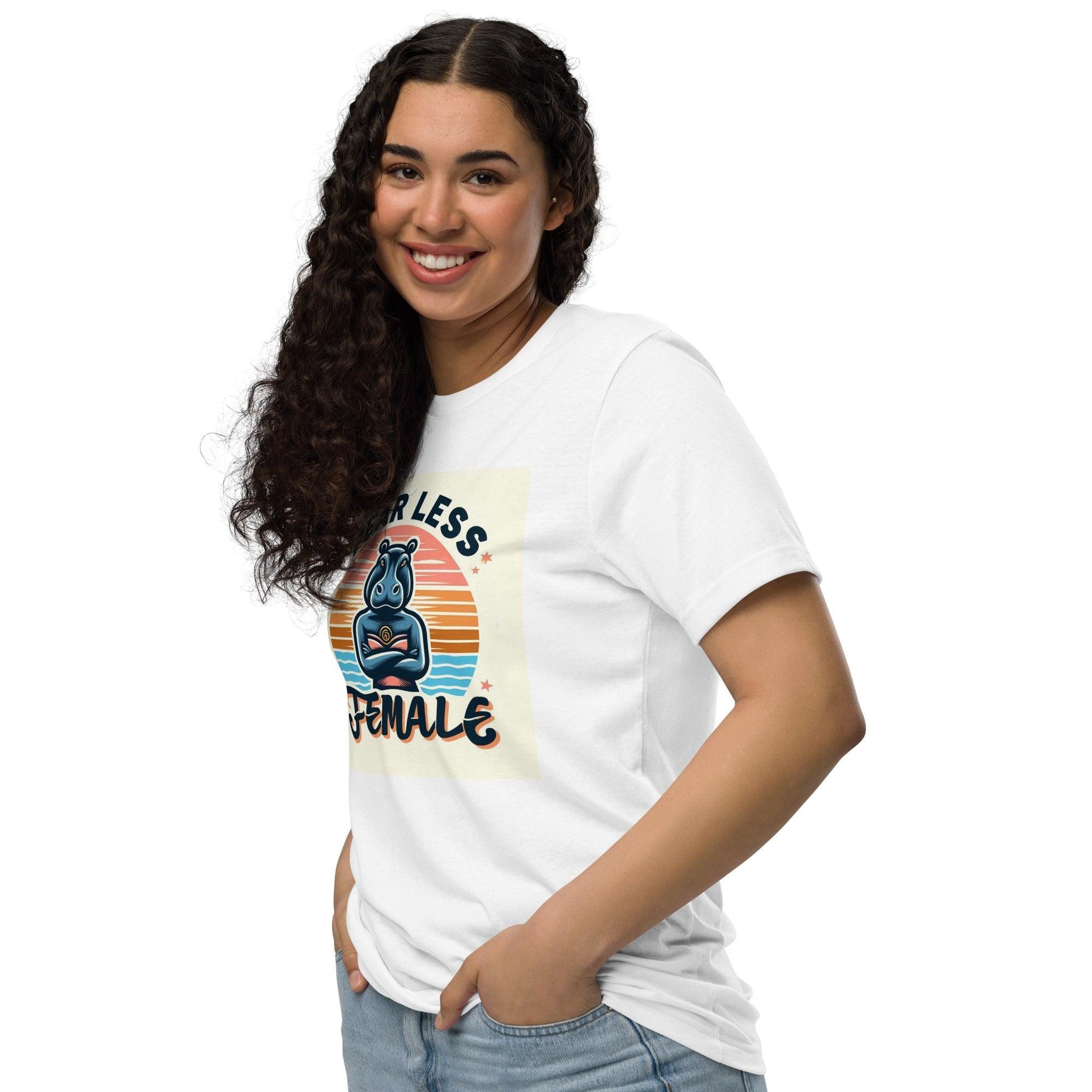 Hippo - Women Fearless Women graphic staple eco t-shirt - Hippo