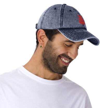 Hippo - Embraided Vintage Cotton Twill Cap - Hippo